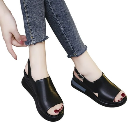 Women s Wedge Sandals Contrast Trim Open Toe Thick Sole Heeled Sandals for Summer Streetwear
Women s Wedge Sandals Contrast Trim Open Toe Thick Sole Heeled Sandals for Summer Streetwear