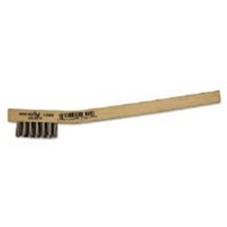 102-15SS Utility Brush Stainless Steel Wood Handle Hand Tied