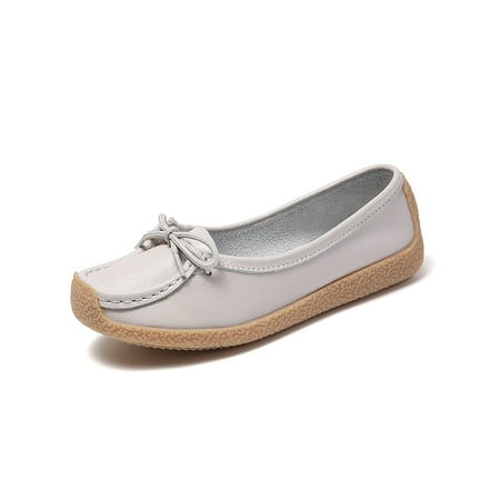 Ferndule Ladies Slip On Loafers Walking Comfort Bow Tie Moccasins Breathable Round Toe Flats Gray 4.5
Ferndule Ladies Slip On Loafers Walking Comfort Bow Tie Moccasins Breathable Round Toe Flats Gray 4.5