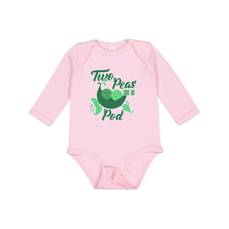 Inktastic Two Peas in a Pod with Faces Gift Baby Boy or Baby Girl Long Sleeve Bodysuit
Inktastic Two Peas in a Pod with Faces Gift Baby Boy or Baby Girl Long Sleeve Bodysuit