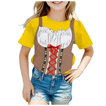 T Shirts for Kids Girls 10-12 Fashion Festival Printed Round Neck Short Sleeve Casual T Shirt Top Teacher Shirts Clothes B-Yellow 130
T Shirts for Kids Girls 10-12 Fashion Festival Printed Round Neck Short Sleeve Casual T Shirt Top Teacher Shirts Clothes B-Yellow 130