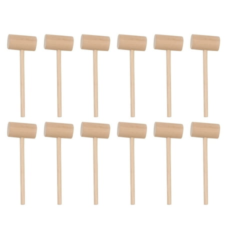 12pcs Solid Wood Mini Hammers Hitting Hammer Cake Mallet Kids Educational Toy (Round)
12pcs Solid Wood Mini Hammers Hitting Hammer Cake Mallet Kids Educational Toy (Round)