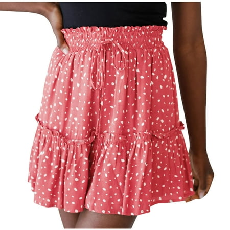 Charella Fashion Women Casual Print Bandage Ruffles A-Line Pleated Lace Up Mini Short SKirt Red L
Charella Fashion Women Casual Print Bandage Ruffles A-Line Pleated Lace Up Mini Short SKirt Red L