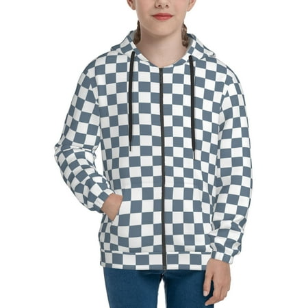 Hoodies for Teen Girls Boys Square Gray White Plaid Long Sleeve Youth Kids Essentials Zip Up Hoodie Lghtweight Fashion Hoodies & Sweatshirts Jacket Fall Winter Outfits Tops
Hoodies for Teen Girls Boys Square Gray White Plaid Long Sleeve Youth Kids Essentials Zip Up Hoodie Lghtweight Fashion Hoodies & Sweatshirts Jacket Fall Winter Outfits Tops