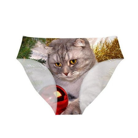 Womens Underwear Christmas Printed Underwear Briefs Casual Comfortable Underwear Underwear
Womens Underwear Christmas Printed Underwear Briefs Casual Comfortable Underwear Underwear