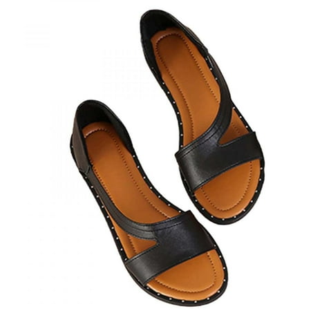 Homedles Sandals Women- Summer Gift for women Open Toe Casual Flat Comfortable Sandals for Women Black
Homedles Sandals Women- Summer Gift for women Open Toe Casual Flat Comfortable Sandals for Women Black