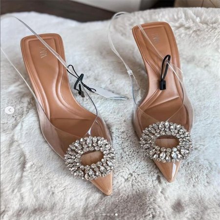 TRAF Women Pink Pointed Toe Sandals Females Elegant High Heels Slip-On Sexy Ladies Summer Outside Slippers Wedding Party Sandals 
TRAF Women Pink Pointed Toe Sandals Females Elegant High Heels Slip-On Sexy Ladies Summer Outside Slippers Wedding Party Sandals