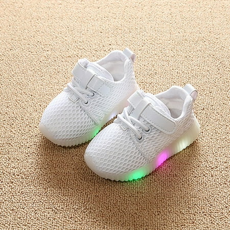 Toyella Children 1-3-6 years old baby toddler shoes light soft bottom shoes LED with light and breathable baby shoes net shoes White 23
Toyella Children 1-3-6 years old baby toddler shoes light soft bottom shoes LED with light and breathable baby shoes net shoes White 23