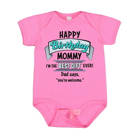 Inktastic Happy Birthday Mommy I m the Best Gift Ever in Blue Gift Baby Boy or Baby Girl Bodysuit
Inktastic Happy Birthday Mommy I m the Best Gift Ever in Blue Gift Baby Boy or Baby Girl Bodysuit