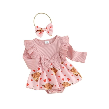FEORJGP Toddler Baby Girl Valentine’s Day Clothes Infant 2Pcs Spring Outfits Ruffle Long Sleeve Romper Dress Crew Neck Jumpsuit Dress with Headband Set Cute Fashion Clothes
FEORJGP Toddler Baby Girl Valentine’s Day Clothes Infant 2Pcs Spring Outfits Ruffle Long Sleeve Romper Dress Crew Neck Jumpsuit Dress with Headband Set Cute Fashion Clothes