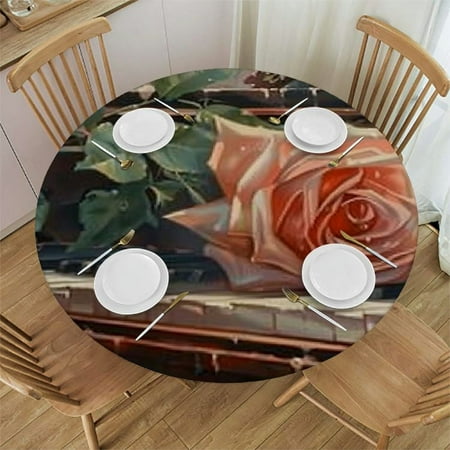 Ullo0ord Rose Piano Round Fitted Tablecloth with Elastic Edge Fitted Table Cloth for Round Table Circular Table Cover Waterproof Wipeable Round Elastic Table Cloth 31 -35
Ullo0ord Rose Piano Round Fitted Tablecloth with Elastic Edge Fitted Table Cloth for Round Table Circular Table Cover Waterproof Wipeable Round Elastic Table Cloth 31 -35