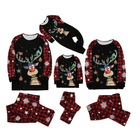 Family Matching Christmas Pajamas Set Long Sleeve Cute Deer Print Kids Mama Dad Matching Outfit
Family Matching Christmas Pajamas Set Long Sleeve Cute Deer Print Kids Mama Dad Matching Outfit