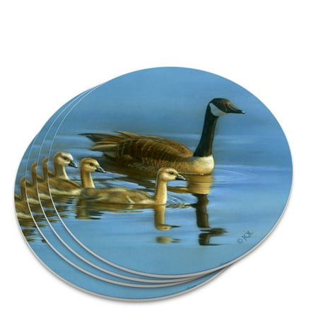 Canada Canadian Geese Family Novelty Coaster Set