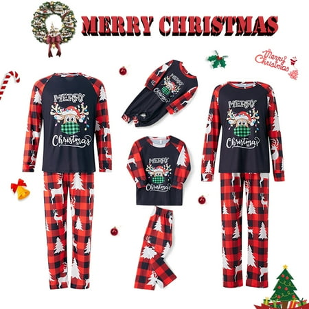 Christmas Family Matching Pajamas Sets Deer Tops + Plaid Pants Xmas Sleepwear Holiday Loungewear Jammies Pjs Outfit
Christmas Family Matching Pajamas Sets Deer Tops + Plaid Pants Xmas Sleepwear Holiday Loungewear Jammies Pjs Outfit