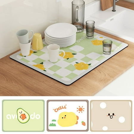 Ludlz Table Mat Non Slip Strong Water Absorption Anti-scalding Diatomite Good Cushion Dining Table Hot Bowl Plate Dish Drain Mat Daily Use
Ludlz Table Mat Non Slip Strong Water Absorption Anti-scalding Diatomite Good Cushion Dining Table Hot Bowl Plate Dish Drain Mat Daily Use