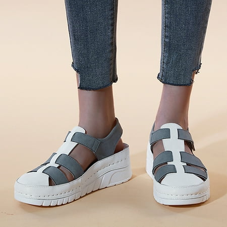 PEASKJP Beach Sandals for Women Women s New Round Toe Sandals Anti-Slip Retro Breathable Comfort Slippers Women Sandals Wide Width Shoes Grey 7
PEASKJP Beach Sandals for Women Women s New Round Toe Sandals Anti-Slip Retro Breathable Comfort Slippers Women Sandals Wide Width Shoes Grey 7
