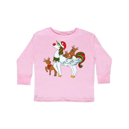 Inktastic Cute Christmas Unicorn with Reindeer and Santa Hat Gift Toddler Boy or Toddler Girl Long Sleeve T-Shirt
Inktastic Cute Christmas Unicorn with Reindeer and Santa Hat Gift Toddler Boy or Toddler Girl Long Sleeve T-Shirt