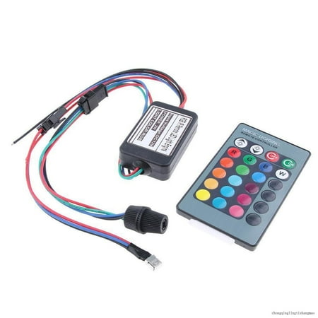 LED Mini RGB Side Glow Fiber Optic Light Source Illuminator Fr 3-6Mm Fiber