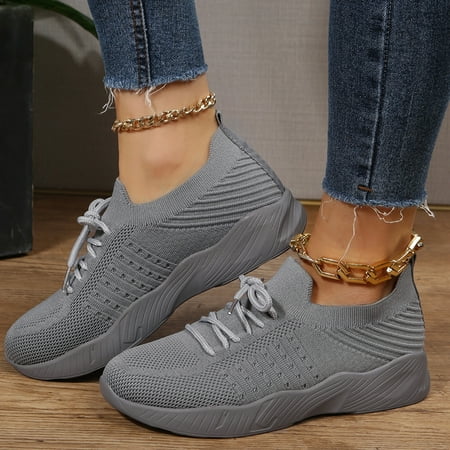 Women‘s Leisure Knit Fashion Sneakers Thick Bottom Lace Up Low Top Casual Shoes Women‘s Footwear
Women‘s Leisure Knit Fashion Sneakers Thick Bottom Lace Up Low Top Casual Shoes Women‘s Footwear