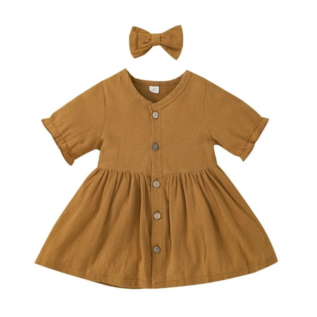 QYZEU Black Toddler Dress Vintage Dress for Girls Toddler Baby Kids Girl Dresses Outfits Solid Color Short Sleeves Single Dress Headband 2Pcs Clothes Set
QYZEU Black Toddler Dress Vintage Dress for Girls Toddler Baby Kids Girl Dresses Outfits Solid Color Short Sleeves Single Dress Headband 2Pcs Clothes Set