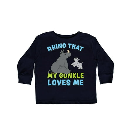 Inktastic Rhino That My Gunkle Loves Me with Cute Rhinos Gift Toddler Boy or Toddler Girl Long Sleeve T-Shirt
Inktastic Rhino That My Gunkle Loves Me with Cute Rhinos Gift Toddler Boy or Toddler Girl Long Sleeve T-Shirt