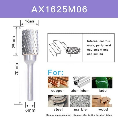 BAMILL Carbide Rotary File Milling Metal Grinding Cutter Burr Head Drill Bit 6mm Shank
BAMILL Carbide Rotary File Milling Metal Grinding Cutter Burr Head Drill Bit 6mm Shank