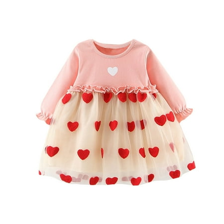 Little Girls Dresses Toddler Baby Kids Ruched Tulle Patchwork Love Heart Print Dresses Clothes
Little Girls Dresses Toddler Baby Kids Ruched Tulle Patchwork Love Heart Print Dresses Clothes