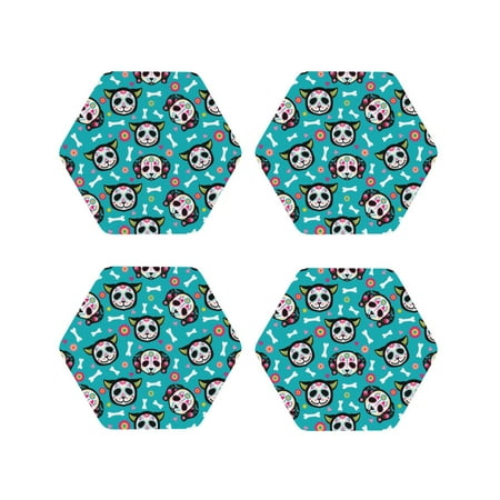 Fuzoiu Cartoon Dog And Cat Print Leather Coasters Set Drink Coasters Set of 4 for Tabletop Protection Durable PVC Coasters Home Décor and Housewarming Gift-Hexagon
Fuzoiu Cartoon Dog And Cat Print Leather Coasters Set Drink Coasters Set of 4 for Tabletop Protection Durable PVC Coasters Home Décor and Housewarming Gift-Hexagon