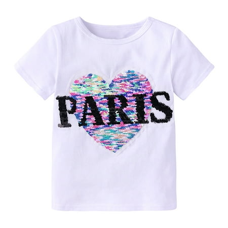 Leesechin Toddler Tops Long Sleeve Clearance Baby Girls Fashion Cotton Funny Discoloration Flip Heart Sequins Pattern Top T-shirt
Leesechin Toddler Tops Long Sleeve Clearance Baby Girls Fashion Cotton Funny Discoloration Flip Heart Sequins Pattern Top T-shirt