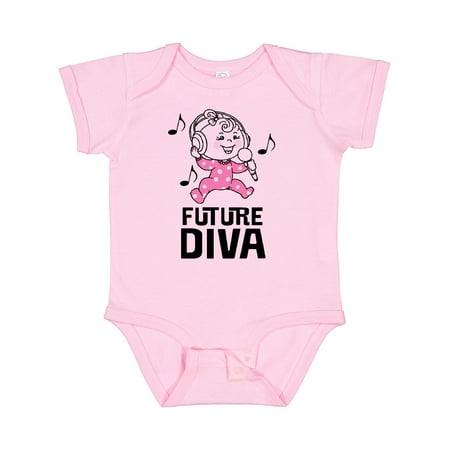 Inktastic Future Diva Baby Girl Singer Gift Baby Girl Bodysuit