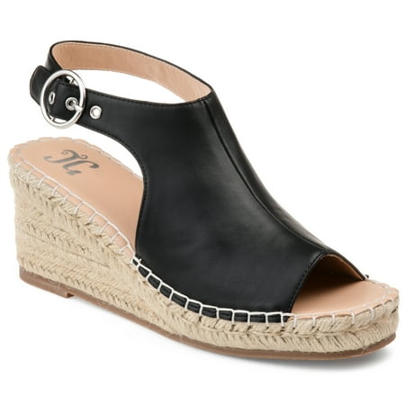 Journee Collection Womens Crew Wide Width Wedge Heel Espadrille Sandals