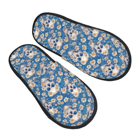 Kdxio white Skull daisy in water Pattern Slippers for Women Memory Foam Fuzzy House Slippers Bedroom Non-slip Warm Womens Slippers
Kdxio white Skull daisy in water Pattern Slippers for Women Memory Foam Fuzzy House Slippers Bedroom Non-slip Warm Womens Slippers