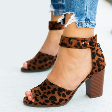 Cathalem Women Sandals Heels Strap Shoes Pumps Ladies Fashion Solid Color Fish Mouth Chunky High Heel Zipper Sandals Sandal Brown 7.5
Cathalem Women Sandals Heels Strap Shoes Pumps Ladies Fashion Solid Color Fish Mouth Chunky High Heel Zipper Sandals Sandal Brown 7.5