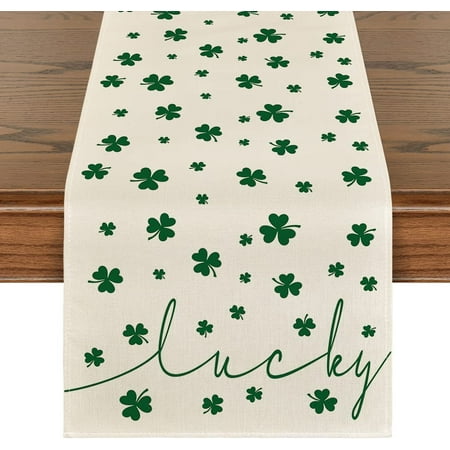 Green Lucky Shamrock St. Patrick s Day Table Runner Seasonal Spring Holiday Kitchen Dining Table Decoration for Indoor Outdoor Home Party Decor 13 x 72 Inch
Green Lucky Shamrock St. Patrick s Day Table Runner Seasonal Spring Holiday Kitchen Dining Table Decoration for Indoor Outdoor Home Party Decor 13 x 72 Inch