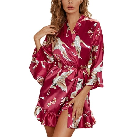 Frontwalk Women Loose Nightgowns V Neck Silk Sleepshirts Heart Print Casual Pajama Sleep Dress
Frontwalk Women Loose Nightgowns V Neck Silk Sleepshirts Heart Print Casual Pajama Sleep Dress