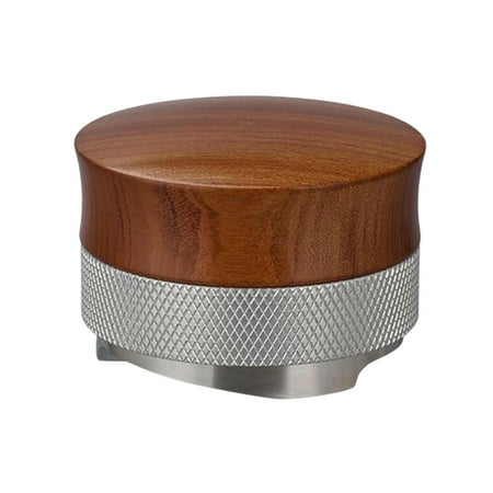 58mm Coffee Tamper 58mm Espresso Hand Tamper Stainless Steel Adjustable Height 58mm Espresso Distributor Coffee Distributor and Tamper Brown