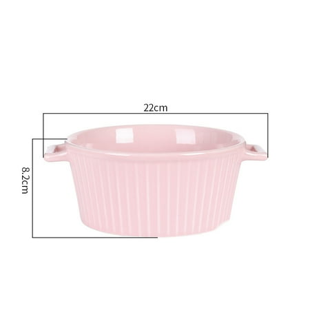 Livesture Creative Nordic Style Simple Ceramic Double Ear Bowl Salad Bowl With Lid Pink Without cover
Livesture Creative Nordic Style Simple Ceramic Double Ear Bowl Salad Bowl With Lid Pink Without cover