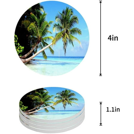 ZHANZZK Tropical Islands Palm Leaves Set of 4 Round Coaster for Drinks Absorbent Ceramic Stone Coasters Cup Mat with Cork Base for Home Kitchen Room Coffee Table Bar Decor
ZHANZZK Tropical Islands Palm Leaves Set of 4 Round Coaster for Drinks Absorbent Ceramic Stone Coasters Cup Mat with Cork Base for Home Kitchen Room Coffee Table Bar Decor