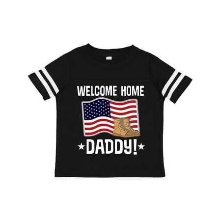 Inktastic Military Dad Welcome Home USA Flag Gift Toddler Boy or Toddler Girl T-Shirt
Inktastic Military Dad Welcome Home USA Flag Gift Toddler Boy or Toddler Girl T-Shirt
