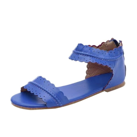 Large Flat Women s Sandals Vintage Lace Open Toe Zipper Roman Shoes Rubber sandals for Women Blue
Large Flat Women s Sandals Vintage Lace Open Toe Zipper Roman Shoes Rubber sandals for Women Blue