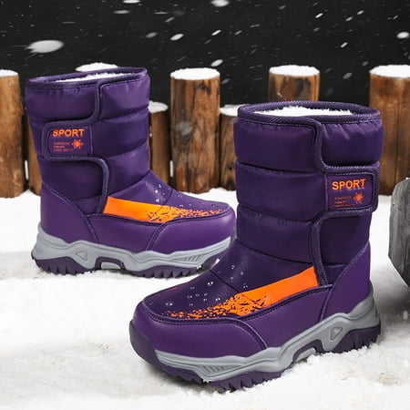Kids Winter Snow Boots Waterproof Fleece Warm Anti-slip Lightweight Sport Shoes Boys Girls
Kids Winter Snow Boots Waterproof Fleece Warm Anti-slip Lightweight Sport Shoes Boys Girls