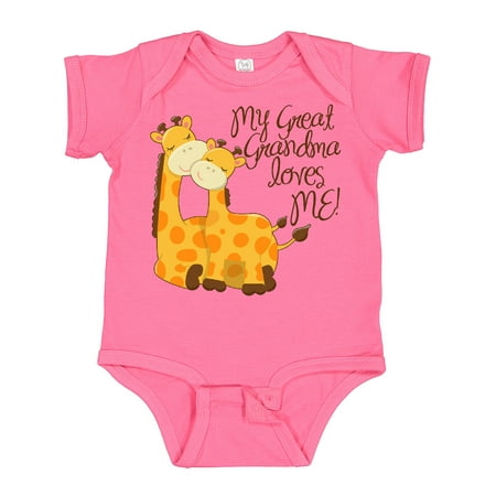 Inktastic My Great Grandma Loves Me! Gift Baby Boy or Baby Girl Bodysuit