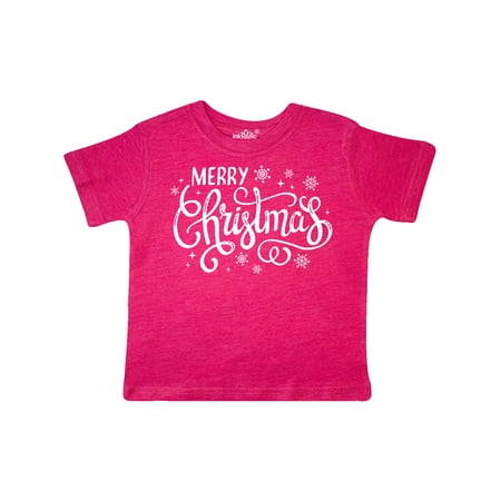 Inktastic Merry Christmas Hand Lettering with Snowflakes in White Gift Toddler Boy or Toddler Girl T-Shirt
Inktastic Merry Christmas Hand Lettering with Snowflakes in White Gift Toddler Boy or Toddler Girl T-Shirt