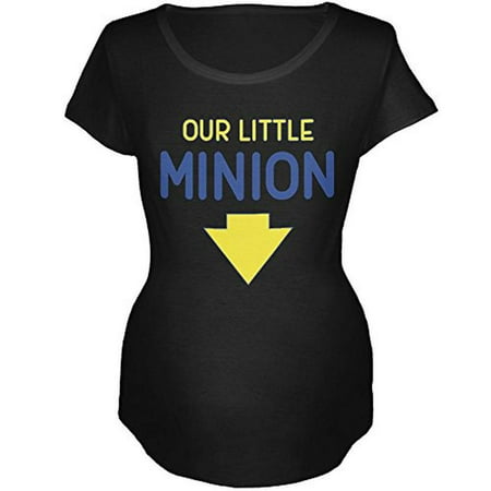 Our Little Minion Maternity Soft T Shirt Black 2XL