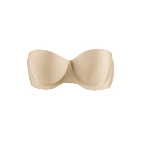 Allegra K Women s Strapless Demi Cup Push Up Underwire Bra