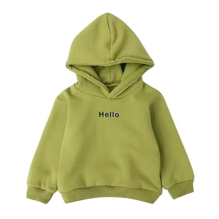 Primitive Hoodies for Boys Girls Zip up Jacket Toddler Kids Baby Boys Girls Letter Print Long Sleeve Hooded Fleece Lined Winter Warm Pullover Tops Sweatshirt 5t Girls Fleece Hoodie