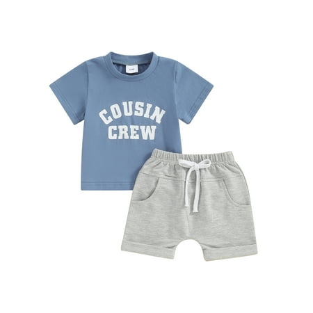 Bslissey Toddler Baby Boys 2Pcs Outfits Short Sleeve Letter Print T-shirt Tops + Elastic Waist Shorts Sets Infant Casual Summer Daily Clothes 6M 12M 18M 24M 3T
Bslissey Toddler Baby Boys 2Pcs Outfits Short Sleeve Letter Print T-shirt Tops + Elastic Waist Shorts Sets Infant Casual Summer Daily Clothes 6M 12M 18M 24M 3T