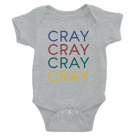 365 Printing Cray Baby Bodysuit Gift Grey Funny Saying Baby Jumpsuit Baby Gift
365 Printing Cray Baby Bodysuit Gift Grey Funny Saying Baby Jumpsuit Baby Gift
