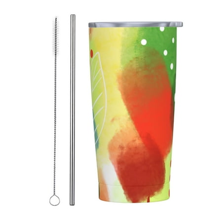 Watercolor Abstract Spring Insulated Stainless Steel Mug Splash-Proof Push-Pull Lid Car Straw Cup - 20 oz
Watercolor Abstract Spring Insulated Stainless Steel Mug Splash-Proof Push-Pull Lid Car Straw Cup - 20 oz