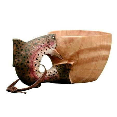 Ornament Camping Decoration Wooden Bowl Coffee Cup Animal Water Cup Wooden Mug Animal Shape Hand Carved Cup RAINBOW TROUT
Ornament Camping Decoration Wooden Bowl Coffee Cup Animal Water Cup Wooden Mug Animal Shape Hand Carved Cup RAINBOW TROUT